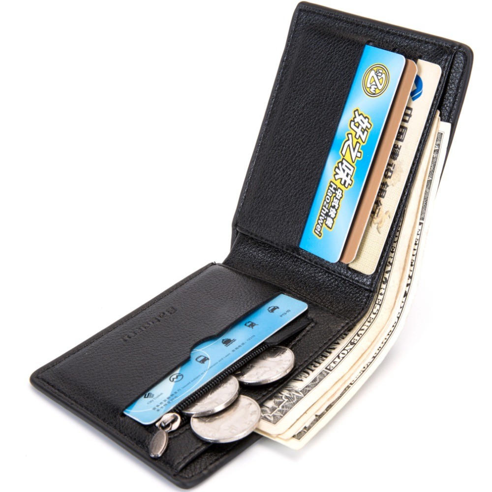 BABORRY Men's Business Aluminum Cash ID Card Holder RFID Blocking Slim Metal Wallet Coin Purse Card Credit Wallet