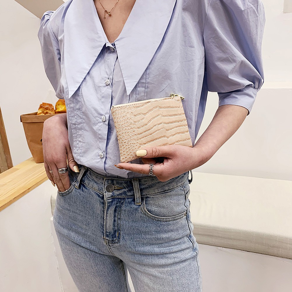 Women Wallet Trend 2021 Cheap Soft PU Leather Snakeskin Pattern Exquisite Coin Wallet Lady Vintage Zipper Purses Female Clutch Bag