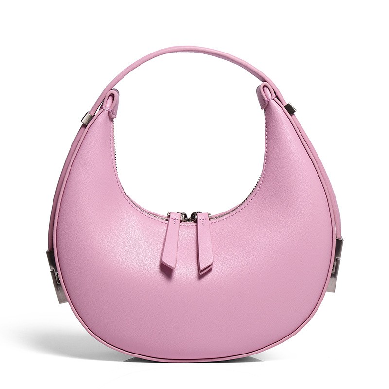 Special design half moon underarm bag small fresh handbag sweet color three dimensional bag