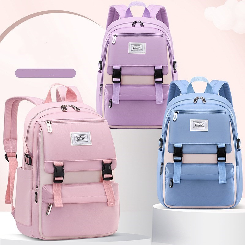 2021 Children Backpack New Large Capacity School Bags Teenagers Leisure Backpack Lightweight Wearable British Style