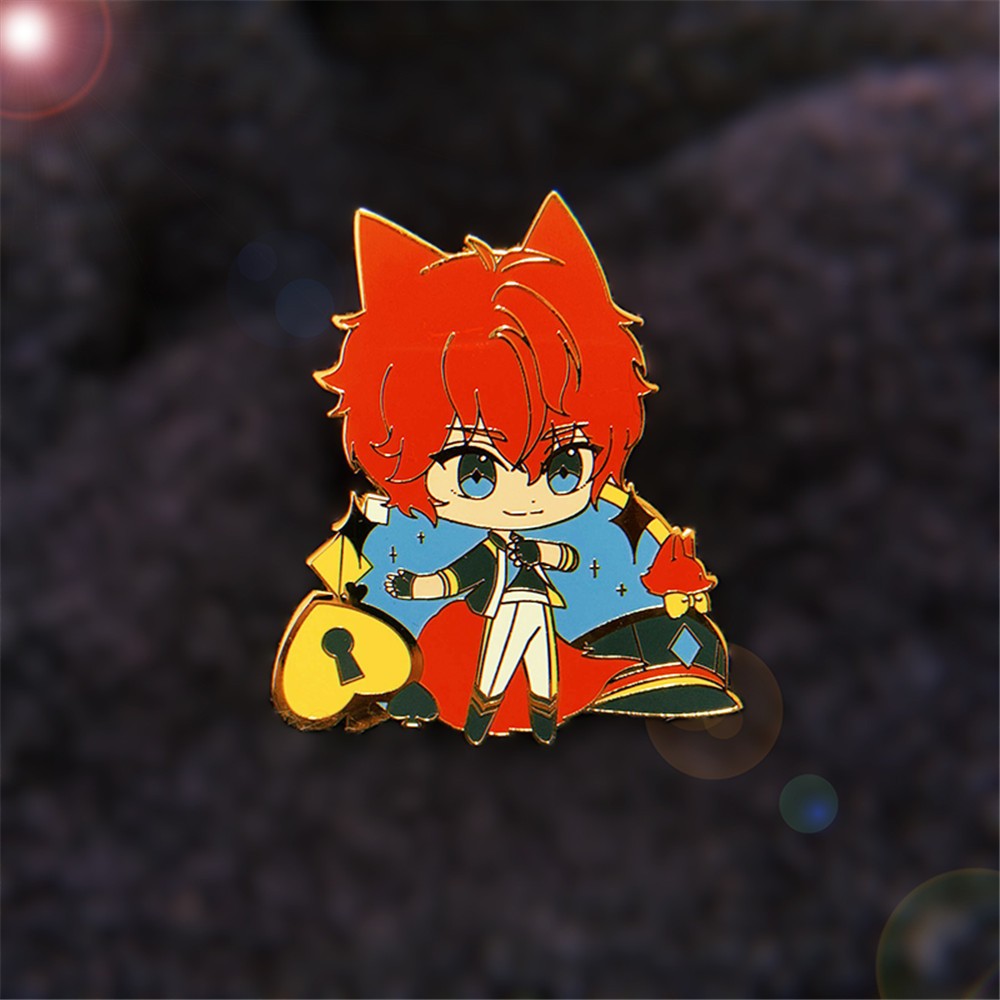 Final Fantasy XIV FF14 Haurchefant Greyston Emmett Silk G'raha Tia Metal Badge Brooch Botton Pin Cosplay Bag Acc