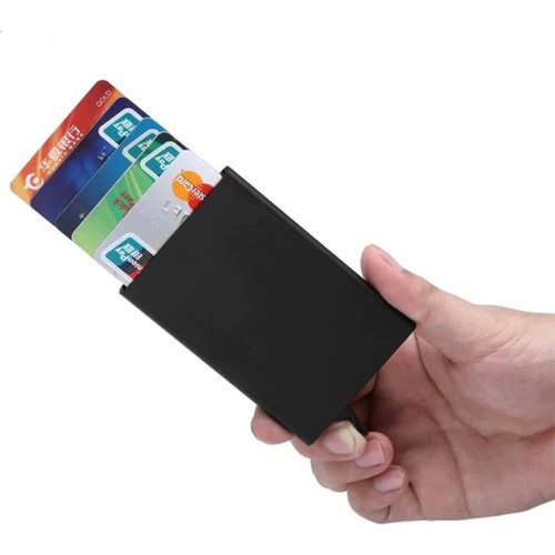 Credit Card Holder Men Thin Anti Travel Protection ID Card Holder Card Holder Women Rfid Wallet Metal Porte Carte Case