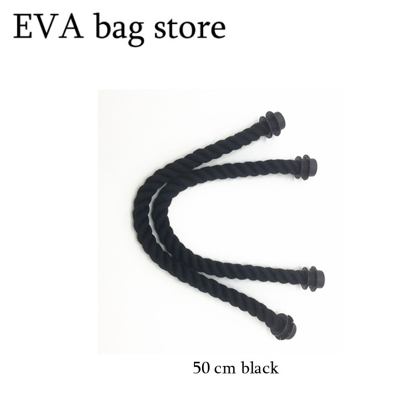 45cm/50cm/65cm/75cm cotton and hemp rope bag handles for obag bag handles accessories use