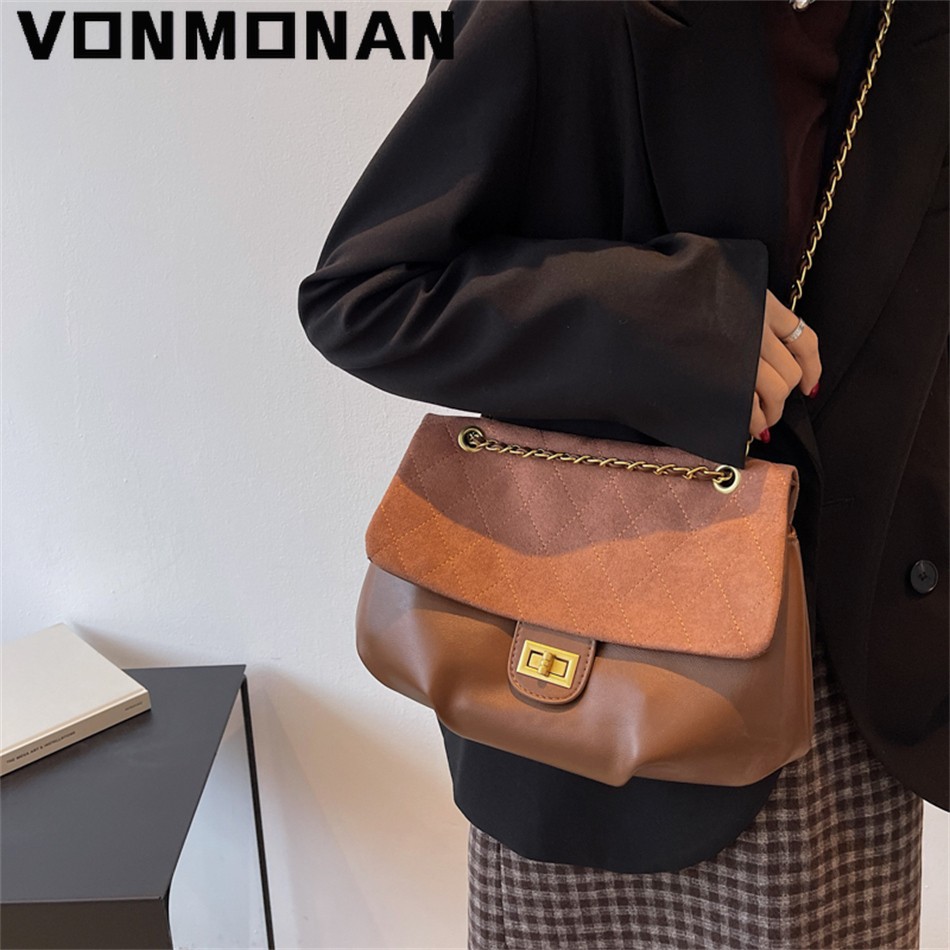 Women's Classic Handbag Purses Luxury Designer Simple Shoulder Crossbody Messenger Bag Female Ladies High Quality Clutch Bag