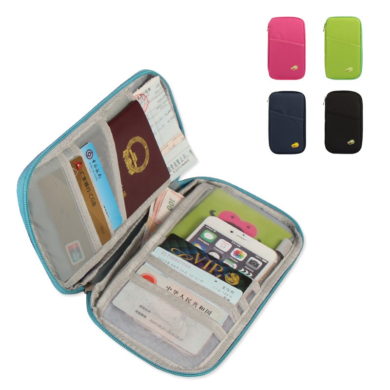 Men's and Women's Polyester Travel Bag Travel Accessories Luggage Cover Wallet ID Bag Luggage