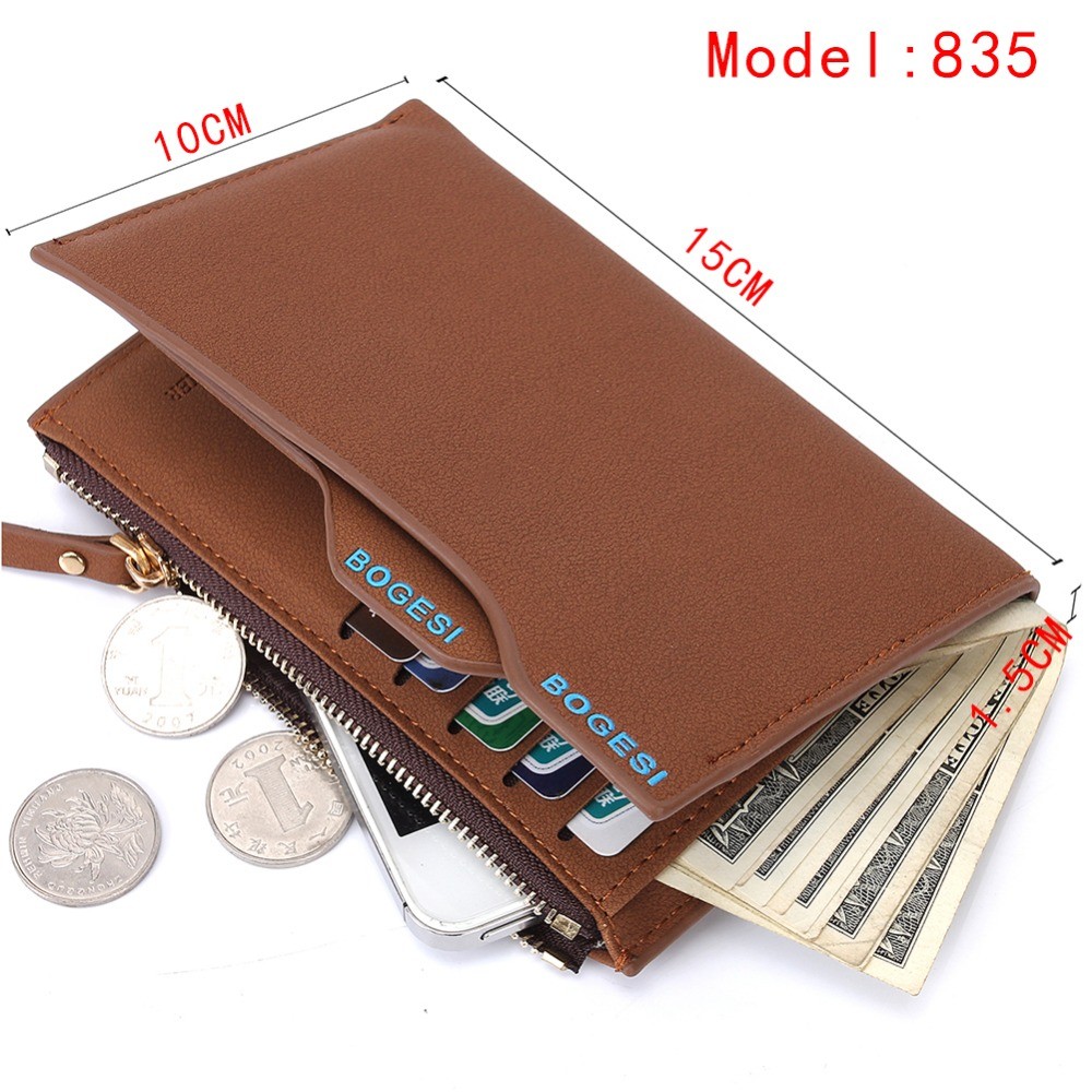 Hot Fashion Men Wallet Wallets For Women With Checkbook Holder Purse Clutch Slim Wallet Men Purses With Coin Zipper Gift Bag