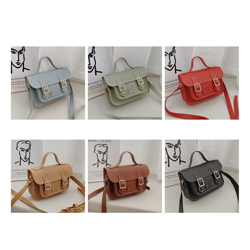 1 Set DIY Handbag Retro Style Hand Stitching With Sewing Tools Handle Shoulder Bags Accessories PU Leather Adjustable Strap