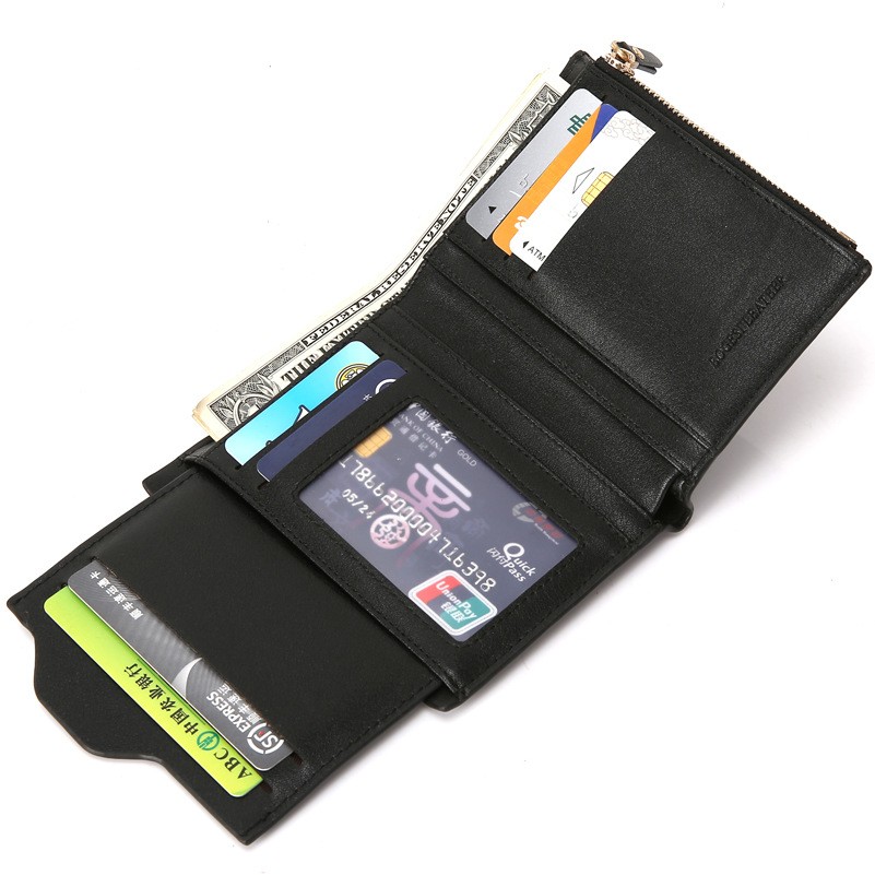 Bogesi - Men's Zipper Wallet, Men's Zipper Wallet, Famous Brand Small Wallet