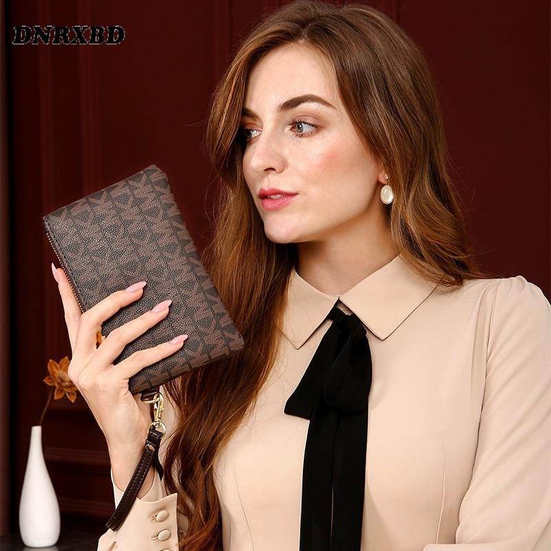 Long Wallet for Women New Wristband Clutch Bag Leather Ladies Phone Bag Card Holder Coin Purse Female Wallets Youth Wallet