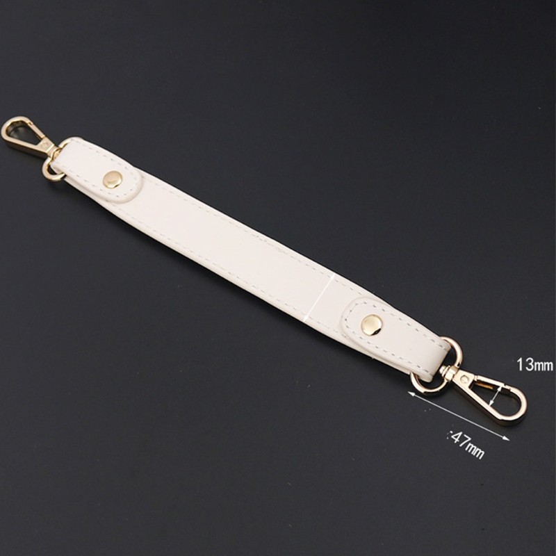 1pc 27cm PU Leather Wallet Straps Short Handbag Handle Strap DIY Replacement with Metal Buckets Purse Making Supplies Accessories