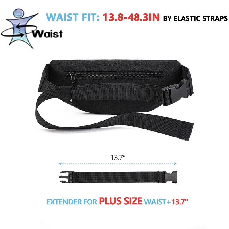 1PC Portable Belt Waist Bag Belt Extender for Men Women DIY Fanny Pack Belt Bum Bag Extension Belt Bag Accessories