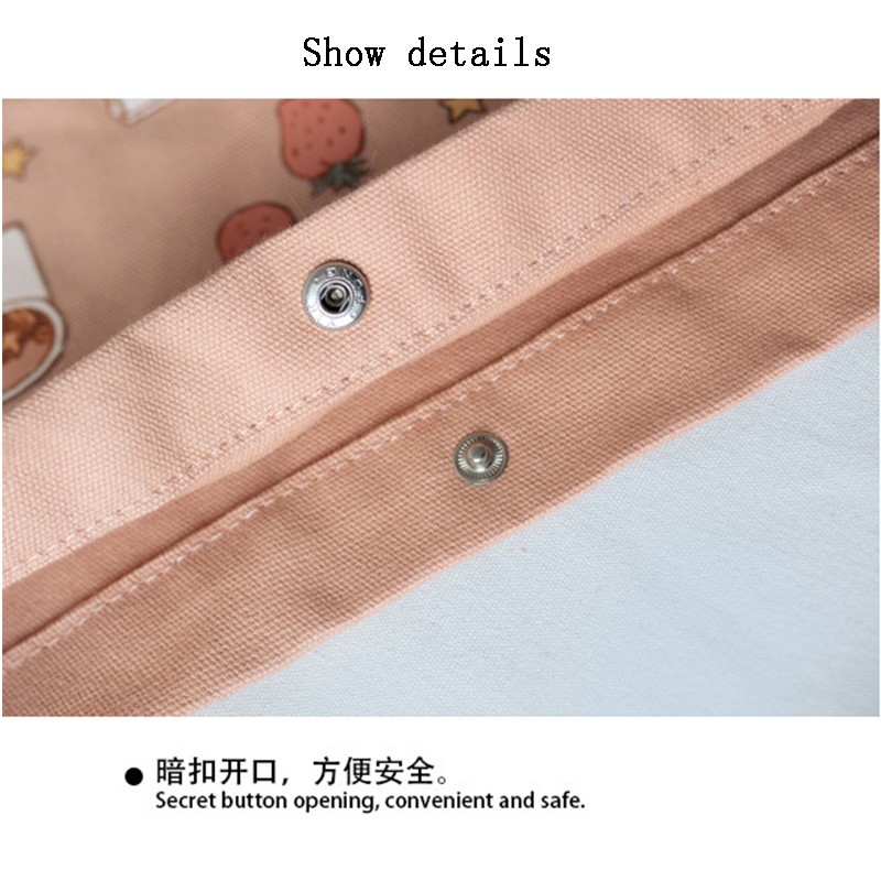 cute purse shoulder bags tote bags 2021 high quality fashion sweet japanese style cartoon pleated bow women shopper canvas bags