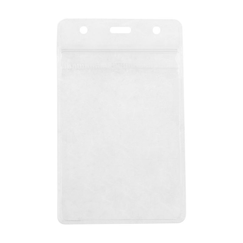 Popular Clear PVC Business Badge Exhibition ID Name Card Holders Waterproof 5X