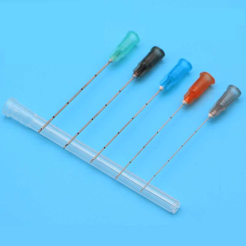 Blunt tip cannula for filler injection 18G 21G 22G 23G 25G 27G30G uric acid face fill nose slight blunt needle 2pcs/pack *10