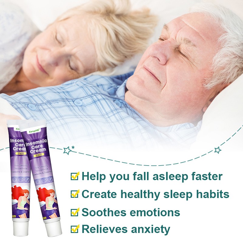 2pcs Sleepless Cream Improve Sleep Calm Mood Calming Balm Insomnia Relax Help Sleep Cream Relieve Stress Anxiety OintmentA759