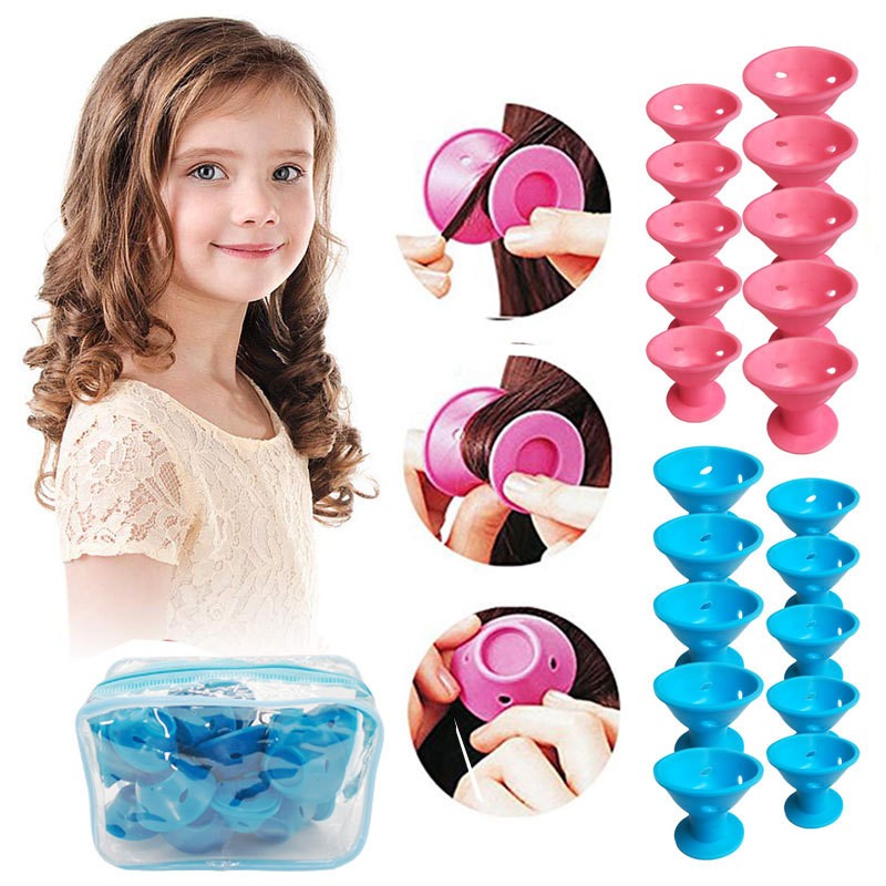 10/20/set Soft Rubber Magic Hair Care Rollers Silicone Hair Curler No Heat No Clip Hair Styling Curling DIY Tool for Hair Curler