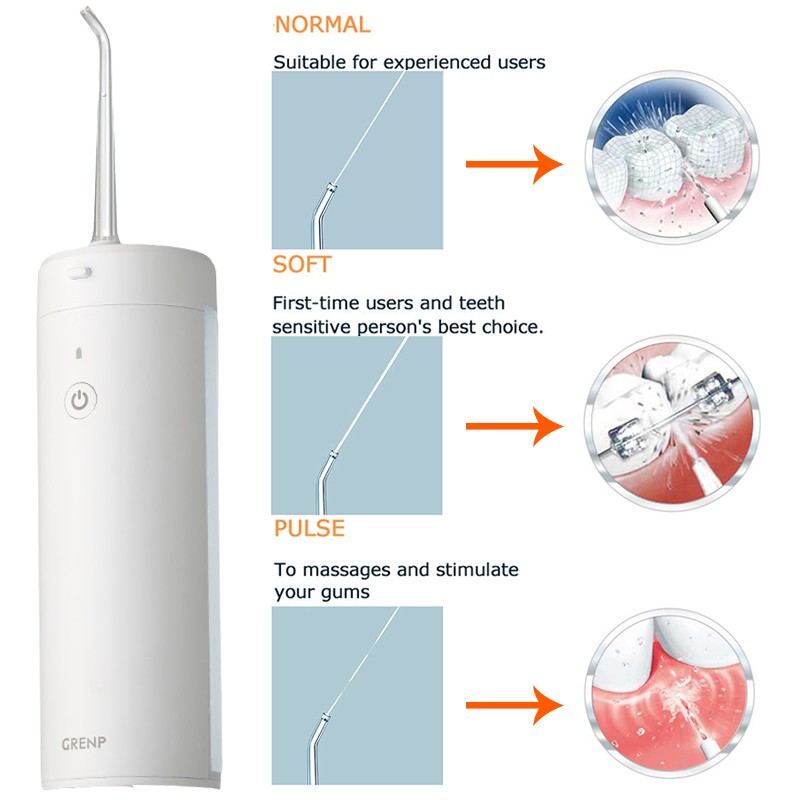 Oral Irrigator Electric Toothbrush USB Rechargeable Water Dental Floss Portable Dental Irrigator Dental Spray Can