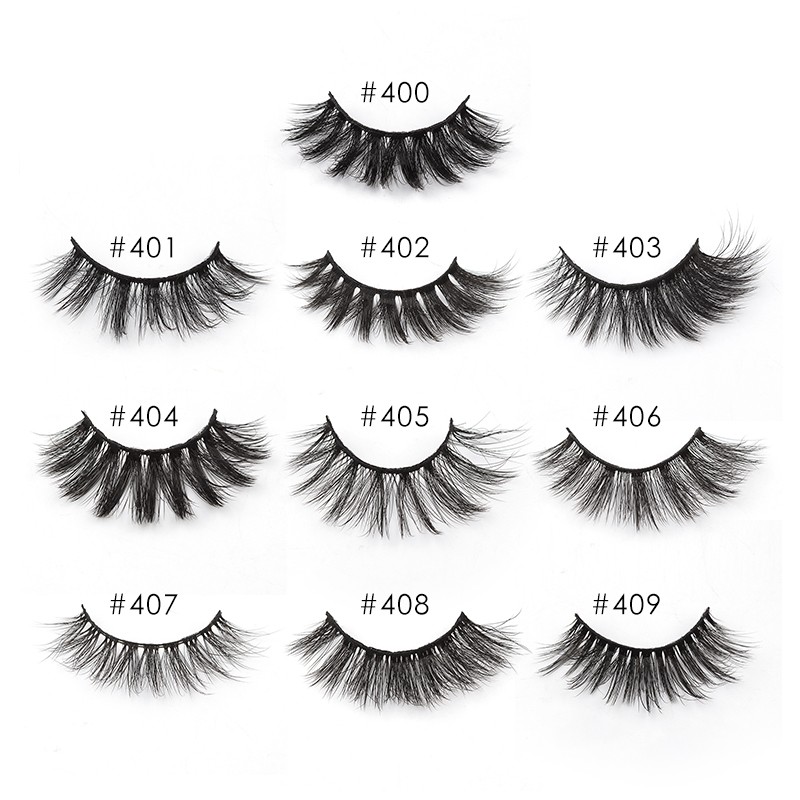 wholesale eyelashes 4/20/50/100pcs fluffy mink eyelashes 3d eyelashes makeup natural false eyelashes extension