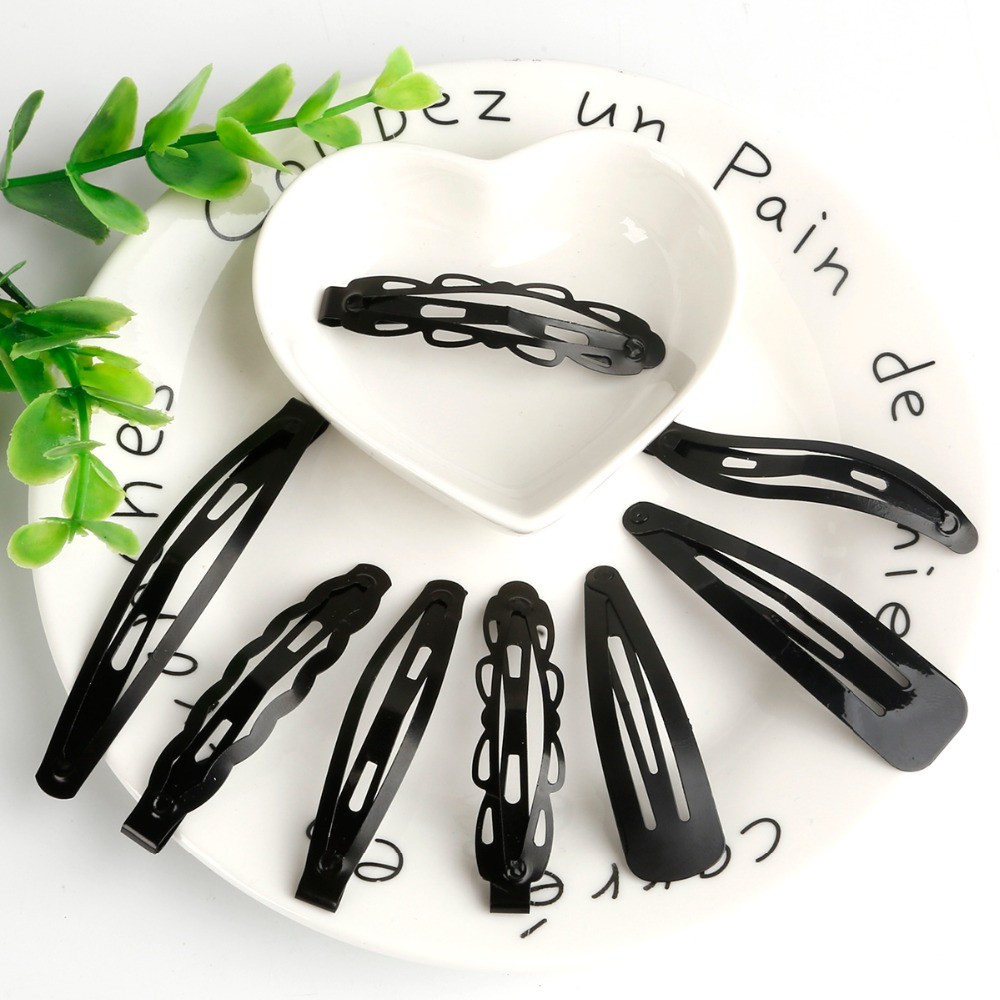 Black Sample 12pcs/set Metal Hair Barrettes Hairpins BB Headbands Hair Clip for Girls Womens Hairgrips Hair Styling Accessories