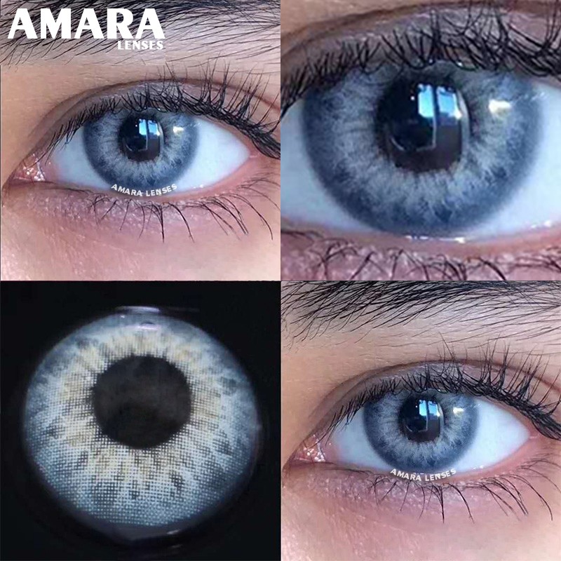 AMARA Contact Lenses 2pcs Colored Lenses Yearly Eyes Colored Contacts Beauty Eye Contacts Cosmetic Lens Colored Contact Lens