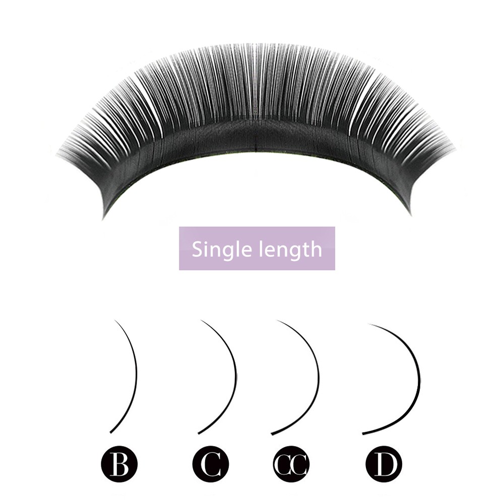 YILEX 0.07 Thickening Easy Fanning Eyelash Extensions Soft Faux Volume Natural Eyelashes Individual Eyelashes Eye Lashes