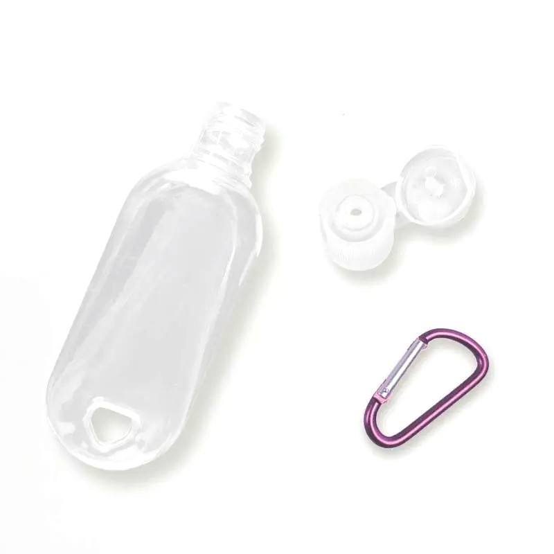 50pcs 30ml 50ml Travel Bottle Plastic Spray Bottle Flip Key Cap Leakproof Empty Squeeze Refillable Container For Liquid Gel