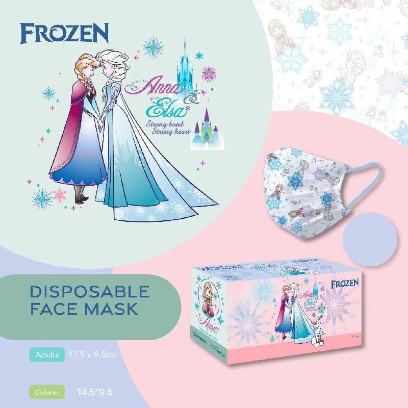 Disney 2022 New Adult/Child Anime Cartoon Disposable Mask Frozen Cartoon Masks Anime Kawaii Three Protective Layer Cartoon