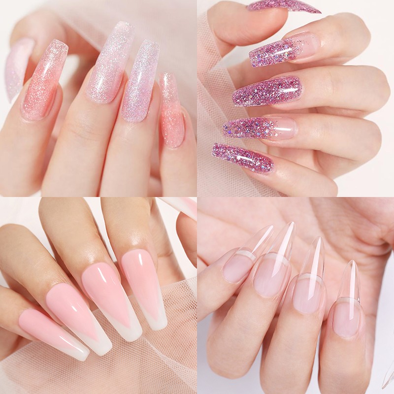 Born Pretty Gel For Nail Extension Clear Glitter Extension Soak Off UV Gel Polish Nail Art Acrylic UV Gel Polish Manicure