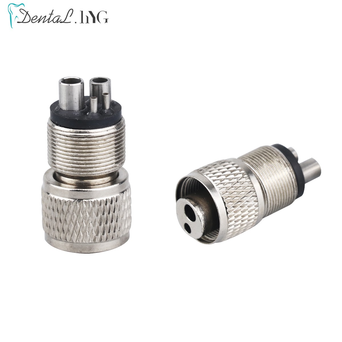 Dental Turbine Handpiece Adapter 4 Holes 2 Holes Changer Connector Dental High Speed ​​Handpiece Spare Parts Tool For Air Motor