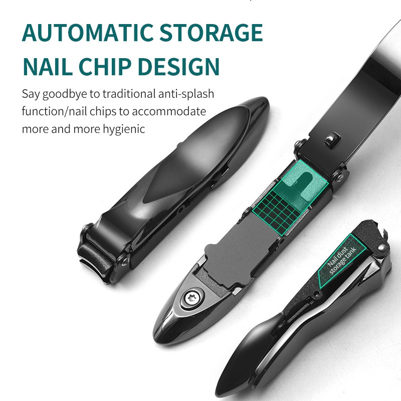 INNERHOUSE Stainless Steel Cicada Nail Clipper With Nail File Anti Splash Nail Trimmer Scissors Manicure Pedicure Tool Set