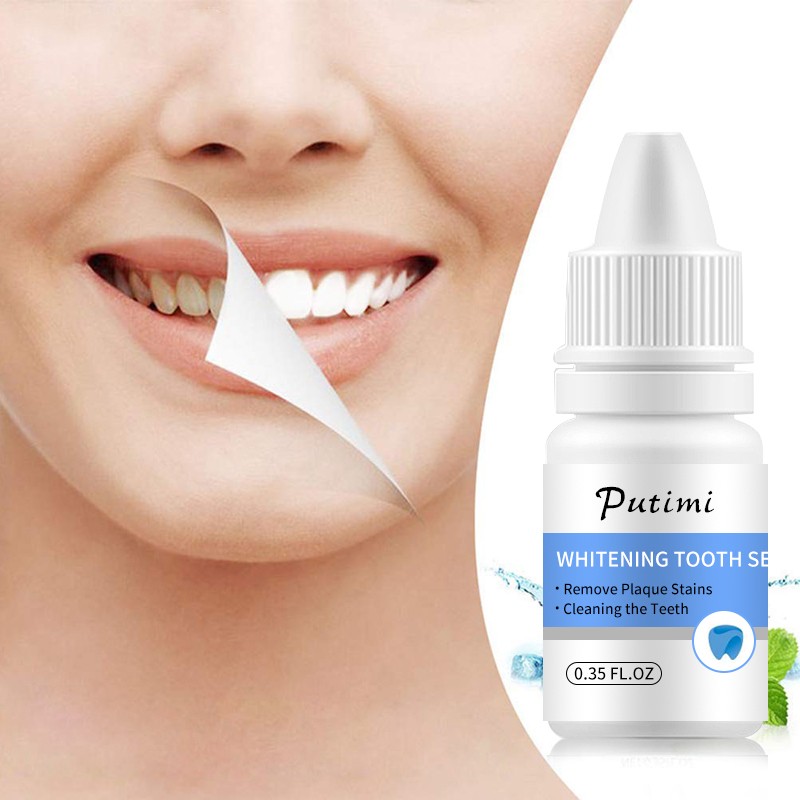 Fresh Shining Teeth Cleaning Serum Toothpaste Teeth Whitening Oral Hygiene Removes Plaque Stains Bad Breath Dental Tool TSLM1