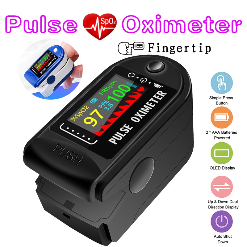 2022 Professional Finger Oximeter TFT Digital Pulse Oximeter SpO2 Blood Oxygen Saturation Meter PR Heart Rate Monitor Oximetro