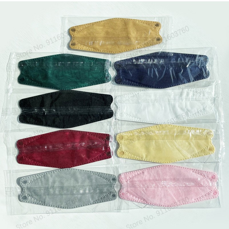 10pcs/bag Kn95 Mask Korea Adult Face Mask 4 Layers Repeat Breathing Protective Fashion Morandi Color Mouth FFP2 Mascarillas