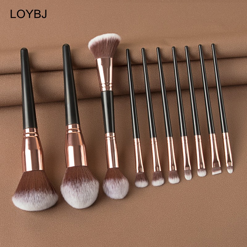 Loebig Beauty Makeup Brushes Cosmetic Brush Set Powder Foundation Blush Highlighting Eye Shadow Eyebrow Eye Lashes Make Up Tools