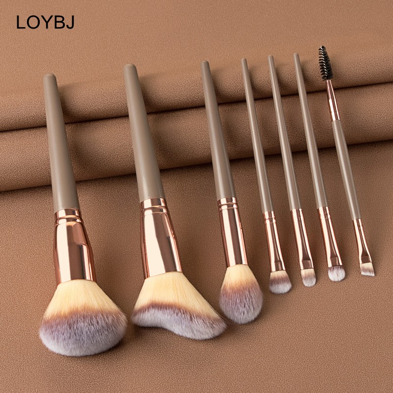 Loebig 5/7 Makeup Brushes Beauty Tool Set Cosmetic Powder Brushes Foundation Blush Contour Eye Shadow Eyebrow Lashes Make Up Brush