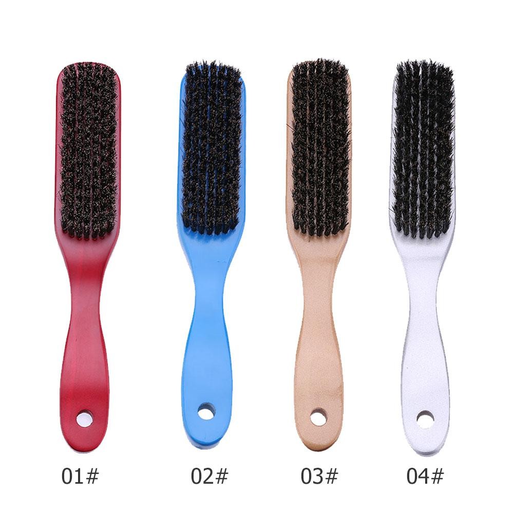 Men's and Women's Wooden Handle Hair Brush Solid Boar Bristle Combs for Beard and Hair Styling