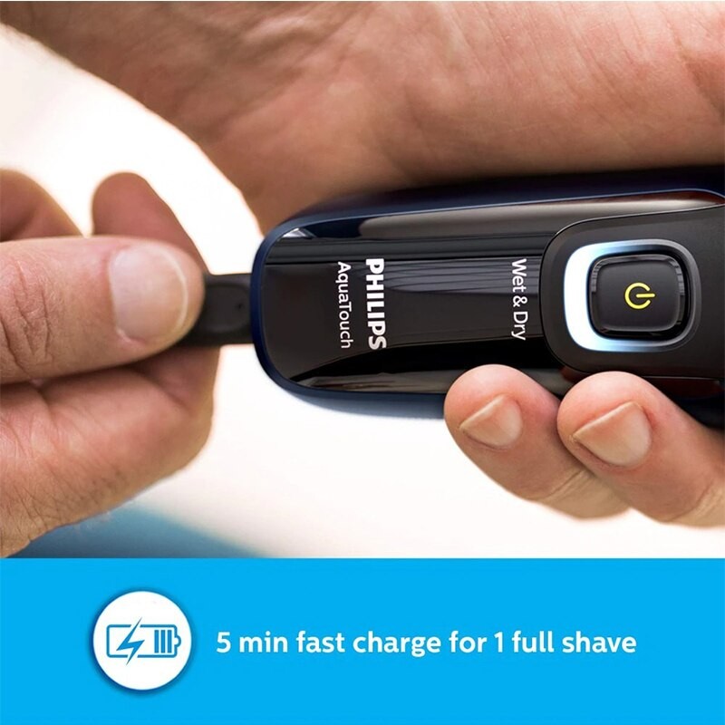 Philips S1223 Men's Electric Shaver Wet & Dry Cordless Shaver 3D Pop Up Precise Water Resistant Washable Removable 40 Min Battery Life With 8 Hours Charging Powered By