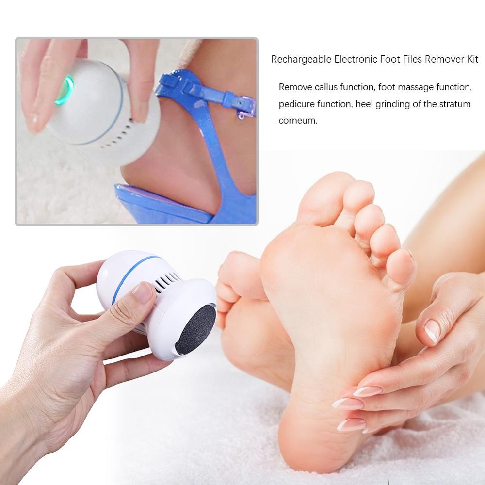 Electric Foot Scrubber Vacuum Absorber Dead Skin Removal Cracked Hard Skin Files Pedicure Foot File Cleaning Tools