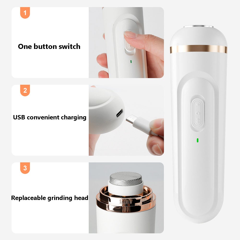 Electric Foot Grinder Hard Cracked Dead Skin Trimmer Foot Mill Vacuum Callus Files Remover Personal Care Devices