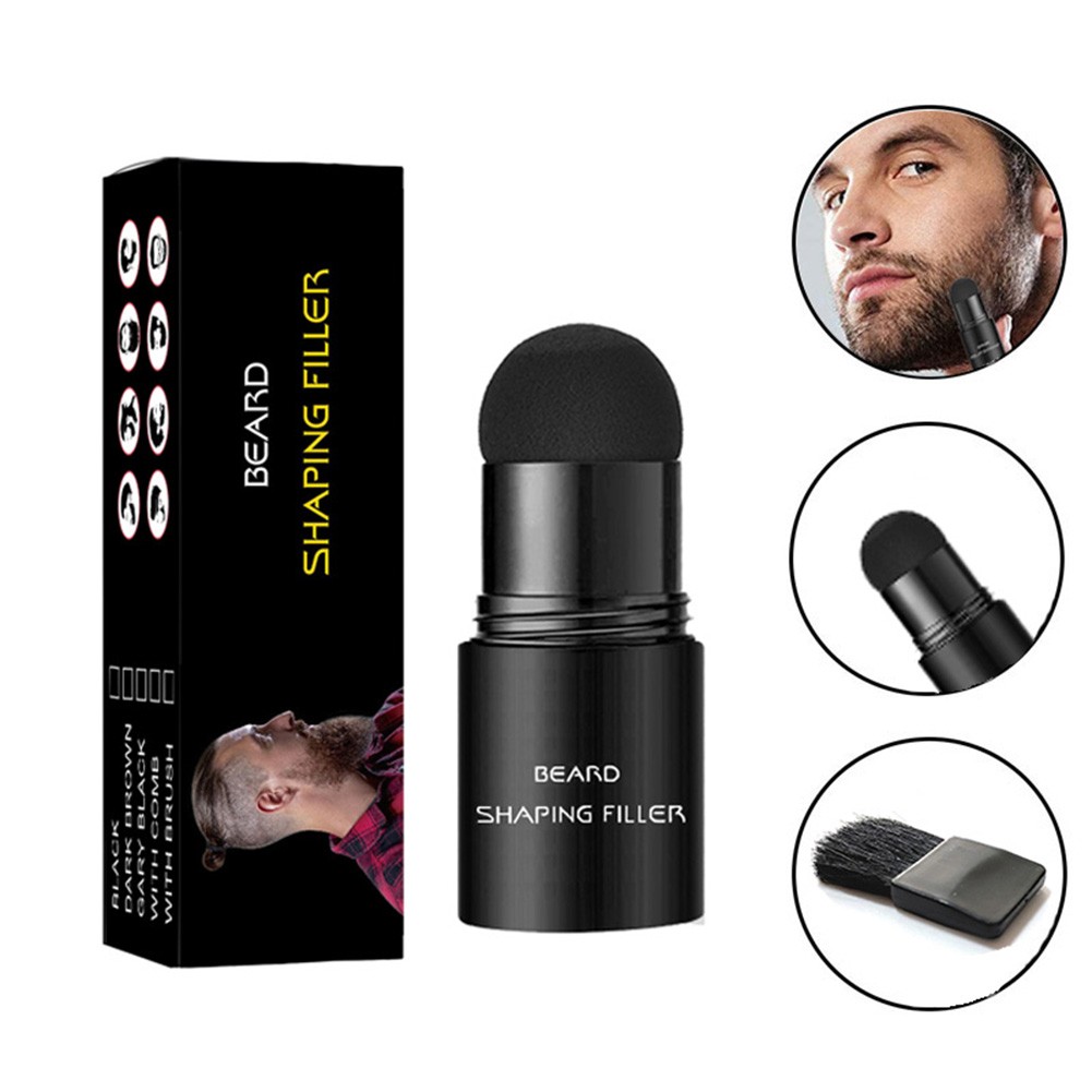 Beard Brush Filler Pencil Enhancer Lasting Thicker Mustache Shaping Tool Waterproof Beard Pen & Beard Brush