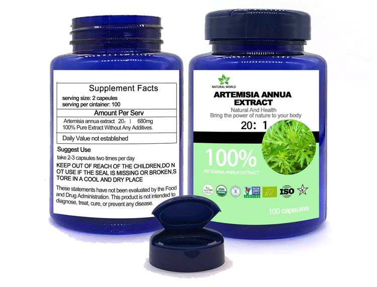 Natural Botanical Formula Artemisia annua Extract 100 caps/bottle Artemisinin Improving Immune