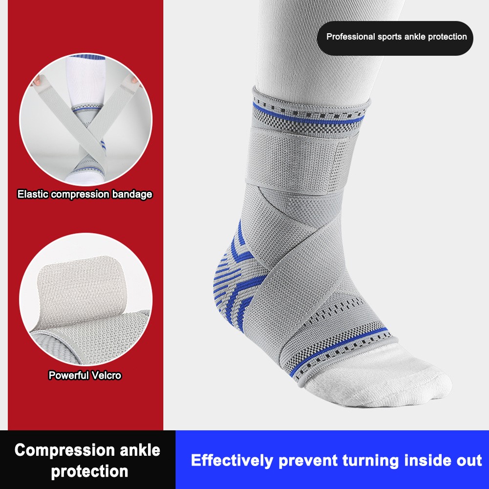 1PC Ankle Brace Sports Compression Sleeve Strap Support Elastic Weave Bandage Foot Protective Gear Gym Fitness