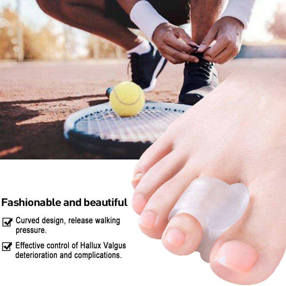 2pcs Toe Separator Insoles Ring Separation Hallux Valgus Correction Pad Foot Care Orthotic Foot Toe Valgus Correct