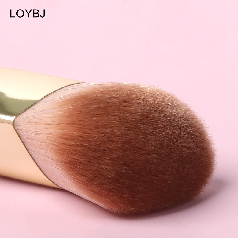 Wig 1/2 Piece Foundation Makeup Brush Slant Head Liquid Foundation Concealer Cosmetic Blending Brushes Face Contour Beauty Tool