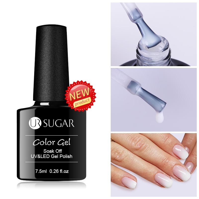 UR Sugar Milky White Gel Gel Polish 7.5ml Soak Off UV Gel Nail Polish Varnish Semi Permanent Nail Art UV LED Varnish