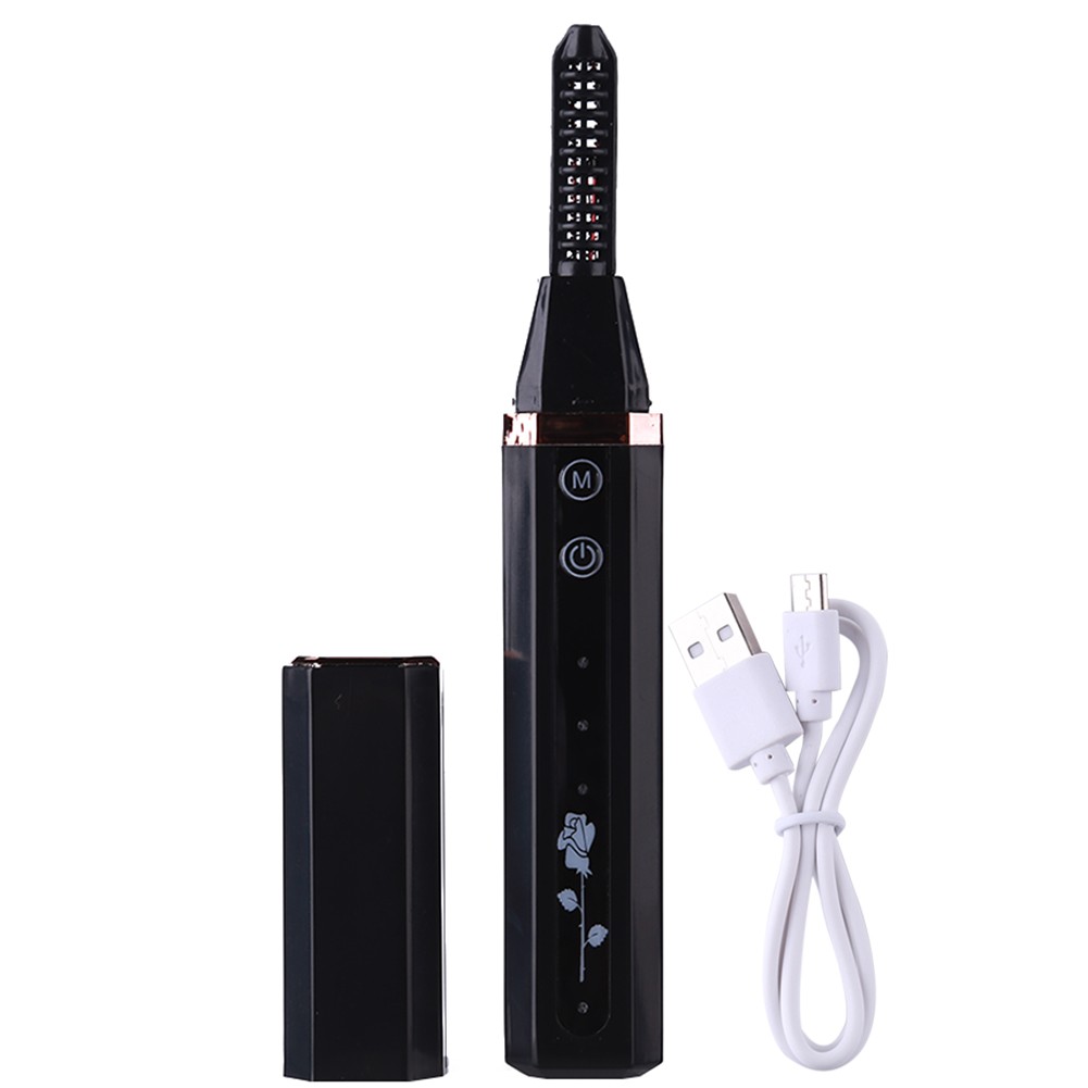 Electric Heated Eyelashes Roller USB Rechargeable Eyelashes Curler Fast Heating Natural Eyelashes Curler Long Lasting Makeup