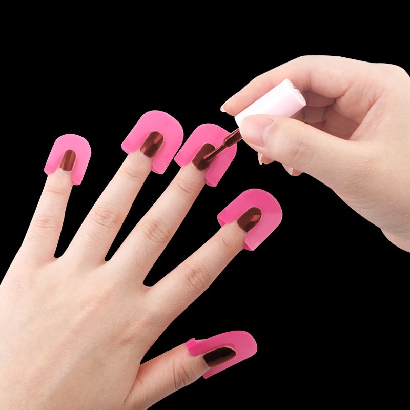 26pcs/set 10 Sizes G Curve Shape Nail Protector Varnish Shield Finger Cover Leak-proof Stickers French Manicure Nail Art Tools