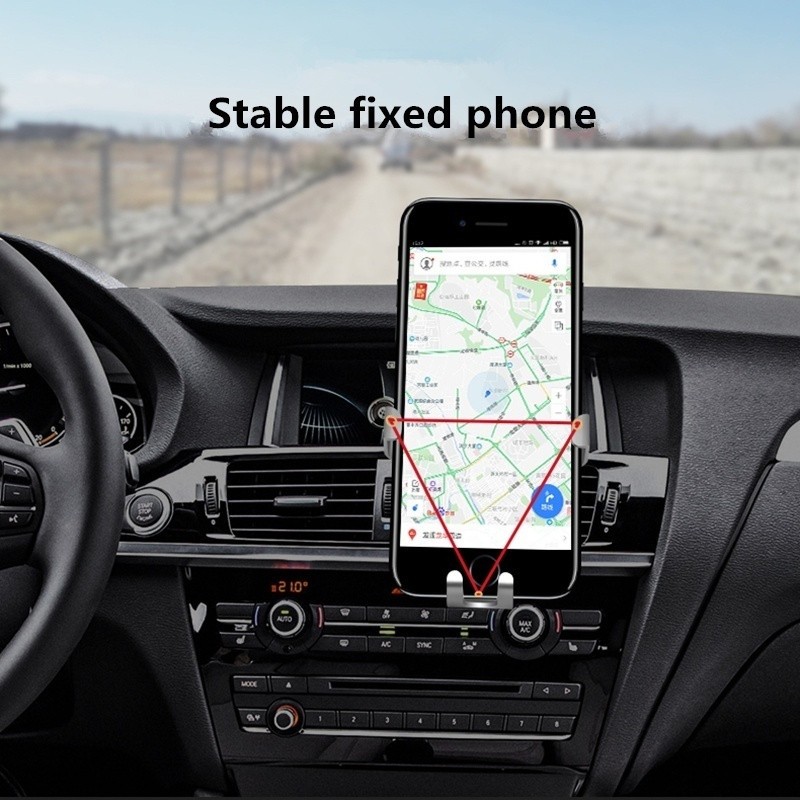 Car universal air vent mobile phone holder for smartphone non-magnetic car support