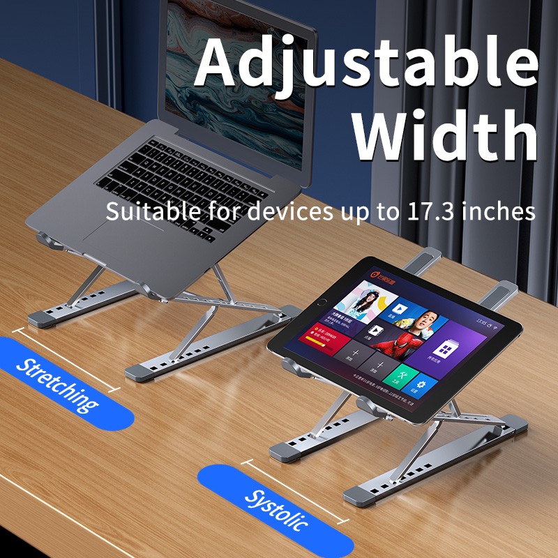 Adjustable Laptop Stand Aluminum For MacBook Foldable Tablet PC Support Notebook Stand TableLaptop Cooling Pad Stand