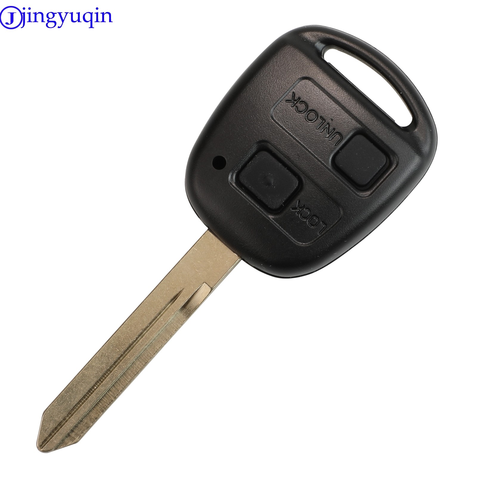 jingyuqin With Rubber Pad Remote Car Key Shell Case For Toyota Yaris Carina Corolla Avensis Cover Toy47 Blade